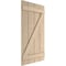 Ekena Millwork Rustic Four Board Joined Board-n-Batten Sandblasted Faux Wood Shutters w/Z-Board, 22W x 46H, PR SHUBJZ22X46SDPR - alternate 15